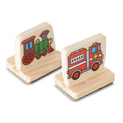 My First Wooden Stamp Set - Vehicles T3