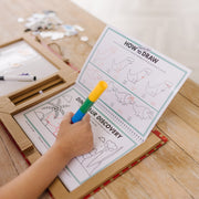 Natural Play: Play, Draw, Create Reusable Drawing & Magnet Kit – Dinosaurs Z5