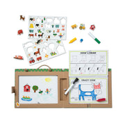 Natural Play: Play, Draw, Create Reusable Drawing & Magnet Kit – Farm Y5