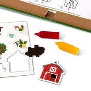 Natural Play: Play, Draw, Create Reusable Drawing & Magnet Kit – Farm Y5