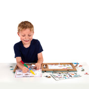 Natural Play: Play, Draw, Create Reusable Drawing & Magnet Kit – Ocean A2