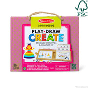 Natural Play: Play, Draw, Create Reusable Drawing & Magnet Kit – Princesses F9