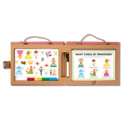 Natural Play: Play, Draw, Create Reusable Drawing & Magnet Kit – Princesses I1