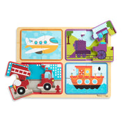 Natural Play Wooden Puzzle: Ready, Set, Go Z3