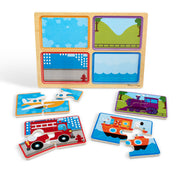 Natural Play Wooden Puzzle: Ready, Set, Go Z3