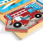 Natural Play Wooden Puzzle: Ready, Set, Go Z3