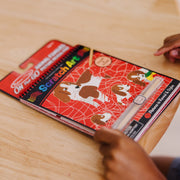 On the Go Scratch Art Color Reveal Pad - Animal Families H8