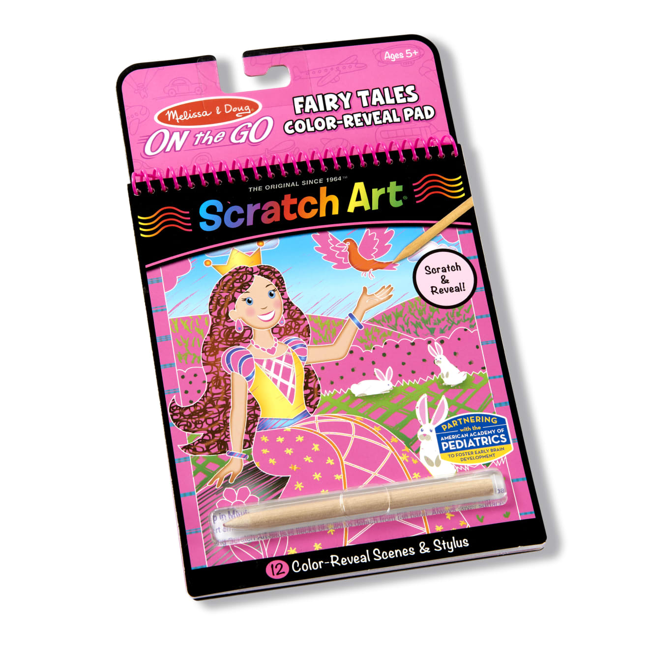On the Go Scratch Art Color Reveal Pad - Fairy Tales P0