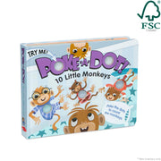Poke-a-Dot: 10 Little Monkeys Board Book P8