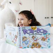 Poke-a-Dot: 10 Little Monkeys Board Book P8