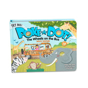Poke-a-Dot: The Wheels on the Bus Wild Safari Board Book X0