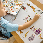 Princess, Fairy, Animals & More Coloring and Sticker Pad Bundle H4