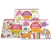 Princess, Fairy, Animals & More Coloring and Sticker Pad Bundle H4