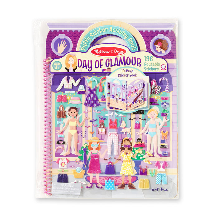 Puffy Sticker Activity Book - Day of Glamour K4