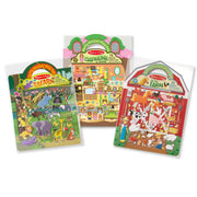Puffy Sticker Play Set 3-Pack: On the Farm, Safari, Chipmunk House C5