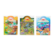 Puffy Sticker Play Set 3-Pack: Safari, Dinosaur, Ocean E8