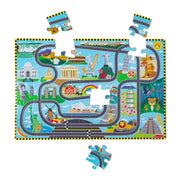 Race Around the World Tracks Floor Puzzle - 48 Pieces R5