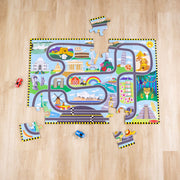 Race Around the World Tracks Floor Puzzle - 48 Pieces R5