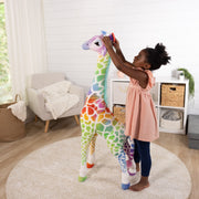 Rainbow Giraffe Lifelike Plush T3