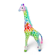 Rainbow Giraffe Lifelike Plush T3