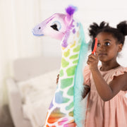 Rainbow Giraffe Lifelike Plush T3