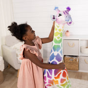 Rainbow Giraffe Lifelike Plush T3