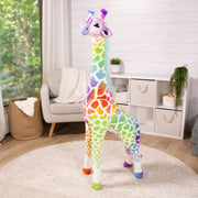 Rainbow Giraffe Lifelike Plush T3