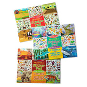 Reusable Sticker Pad 3-Pack: Jungle, Farm, Under the Sea Q3