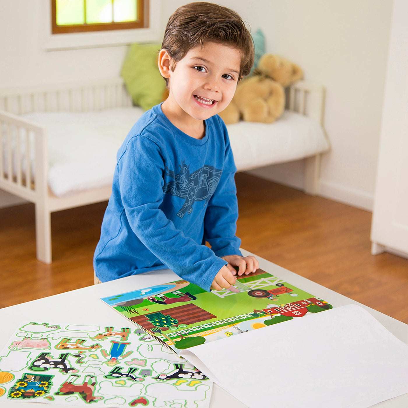Reusable Sticker Pad 3-Pack: Vehicles, Habitats, Prehistoric H6