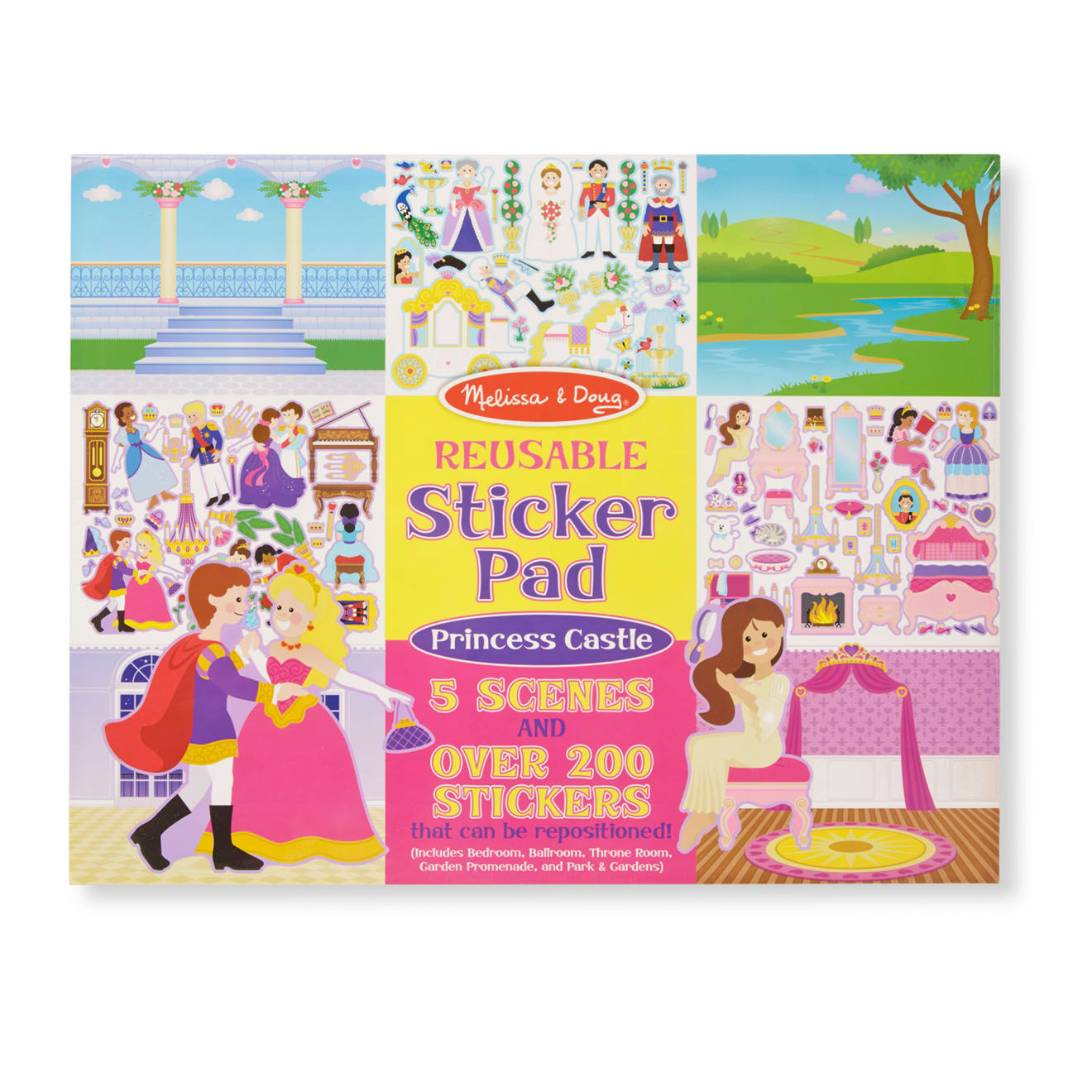 Reusable Sticker Pad Bundle - Fairy, Princess, Dress-Up, and Play House K9