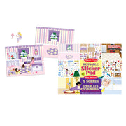 Reusable Sticker Pad Bundle - Fairy, Princess, Dress-Up, and Play House K9