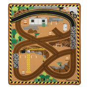 Round the Construction Zone Work Site Rug & Vehicle Set M1