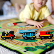 Round the Rails Train Rug Y1