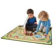 Round the Rails Train Rug Y1