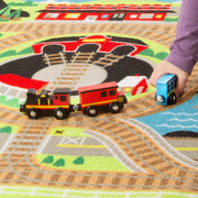 Round the Rails Train Rug Y1
