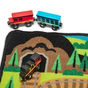 Round the Rails Train Rug Y1