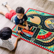 Round the Speedway Race Track Rug & Car Set U7