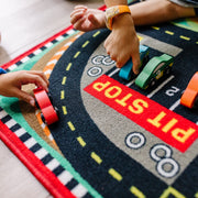 Round the Speedway Race Track Rug & Car Set U7