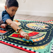 Round the Speedway Race Track Rug & Car Set U7