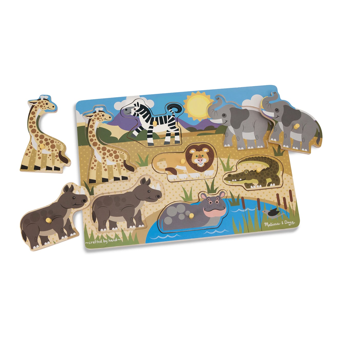 Safari Peg Puzzle - 7 Pieces R2