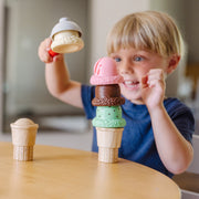 Scoop & Stack Ice Cream Cone Magnetic Play Set D9