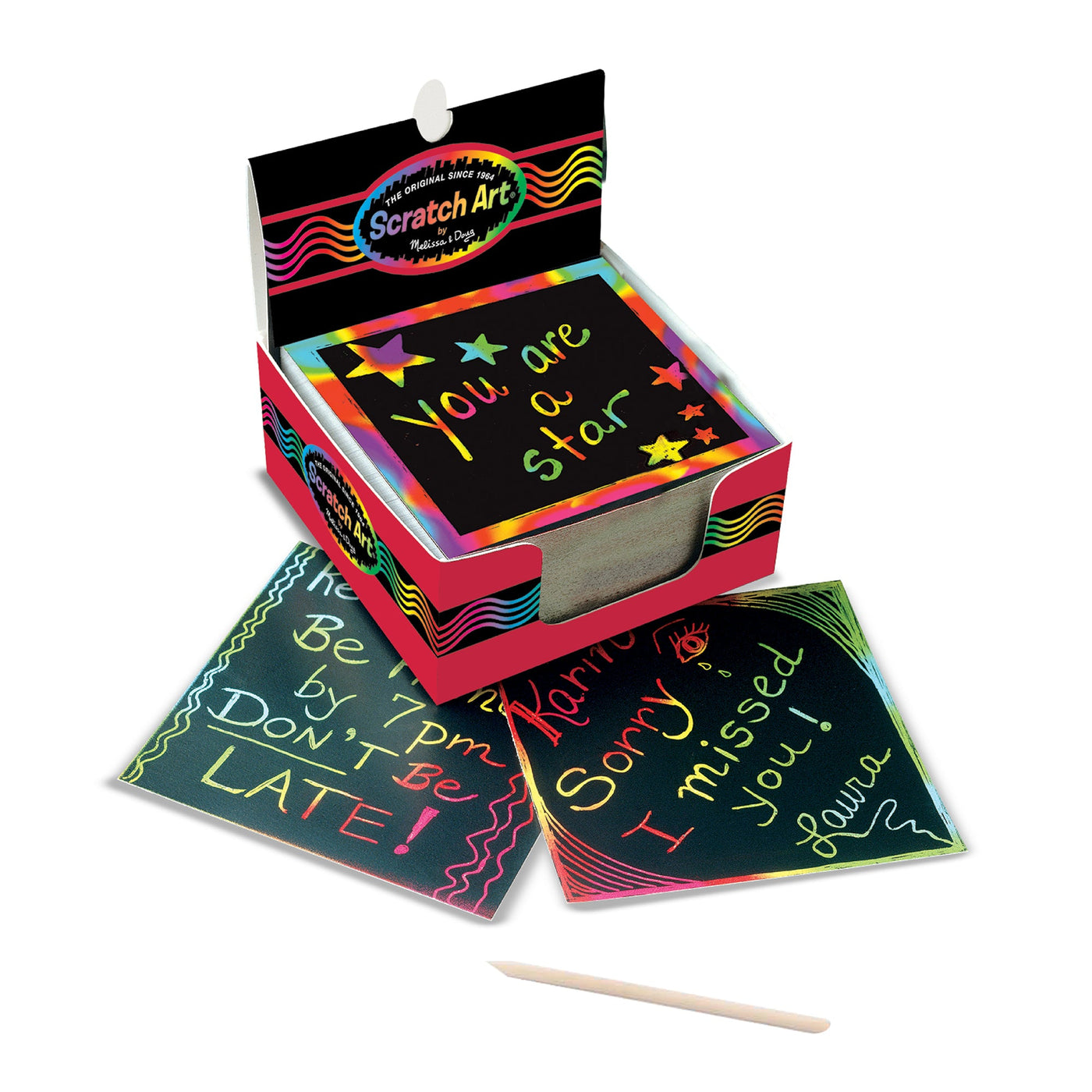 Scratch Art Rainbow Mini Notes _Box of 125 S4
