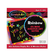 Scratch Art Rainbow Mini Notes _Box of 125 S4
