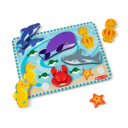 Sea Creatures Chunky Puzzle - 7 Pieces R1