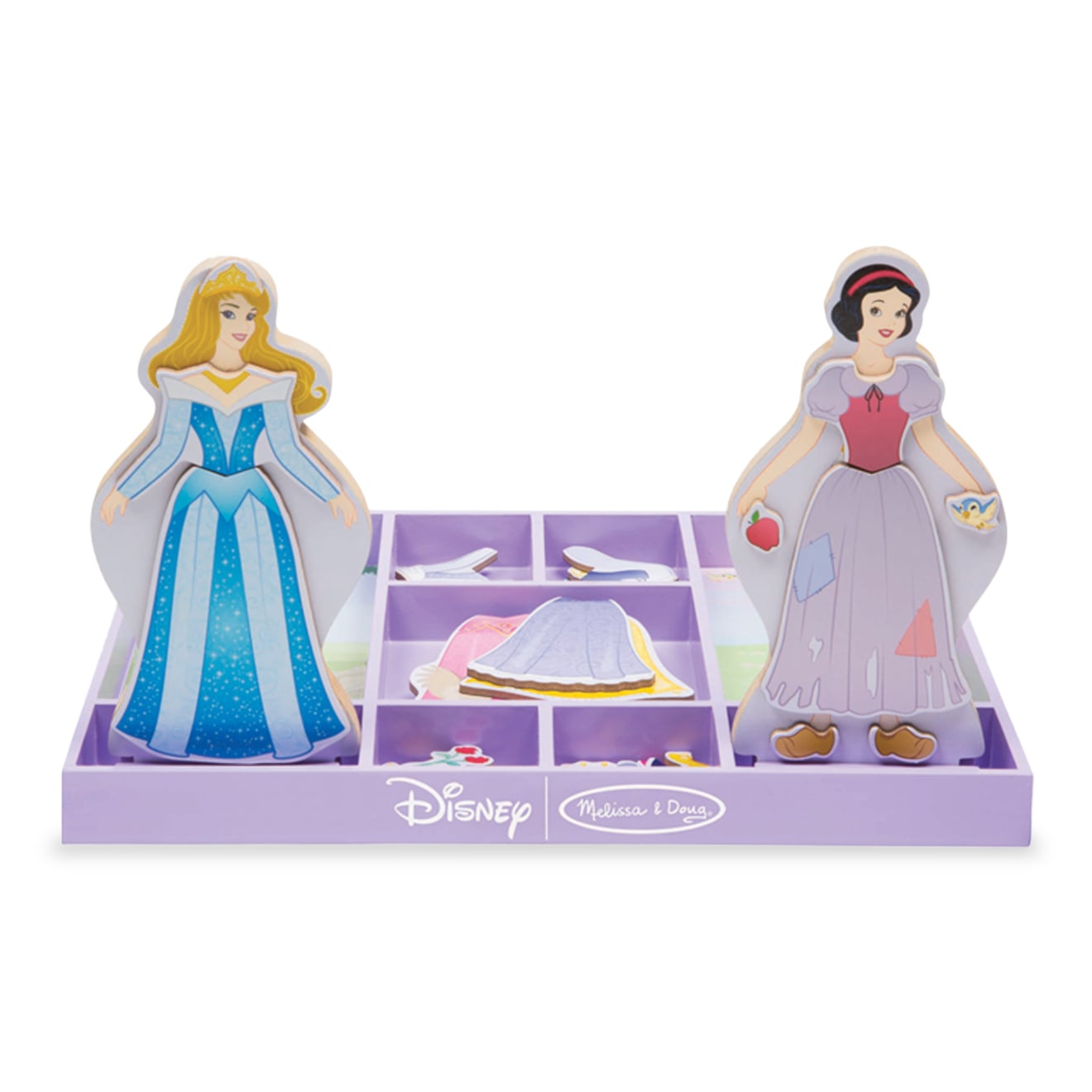 Sleeping Beauty & Snow White Wooden Magnetic Dress-Up M9