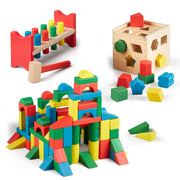 Stack, Sort & Pound Wooden Toy Collection Y3