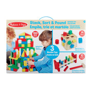 Stack, Sort & Pound Wooden Toy Collection Y3