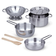 Stainless Steel Pots & Pans Play Set Y2