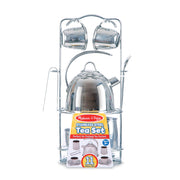Stainless Steel Tea Set with Storage Stand N9