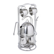 Stainless Steel Tea Set with Storage Stand N9